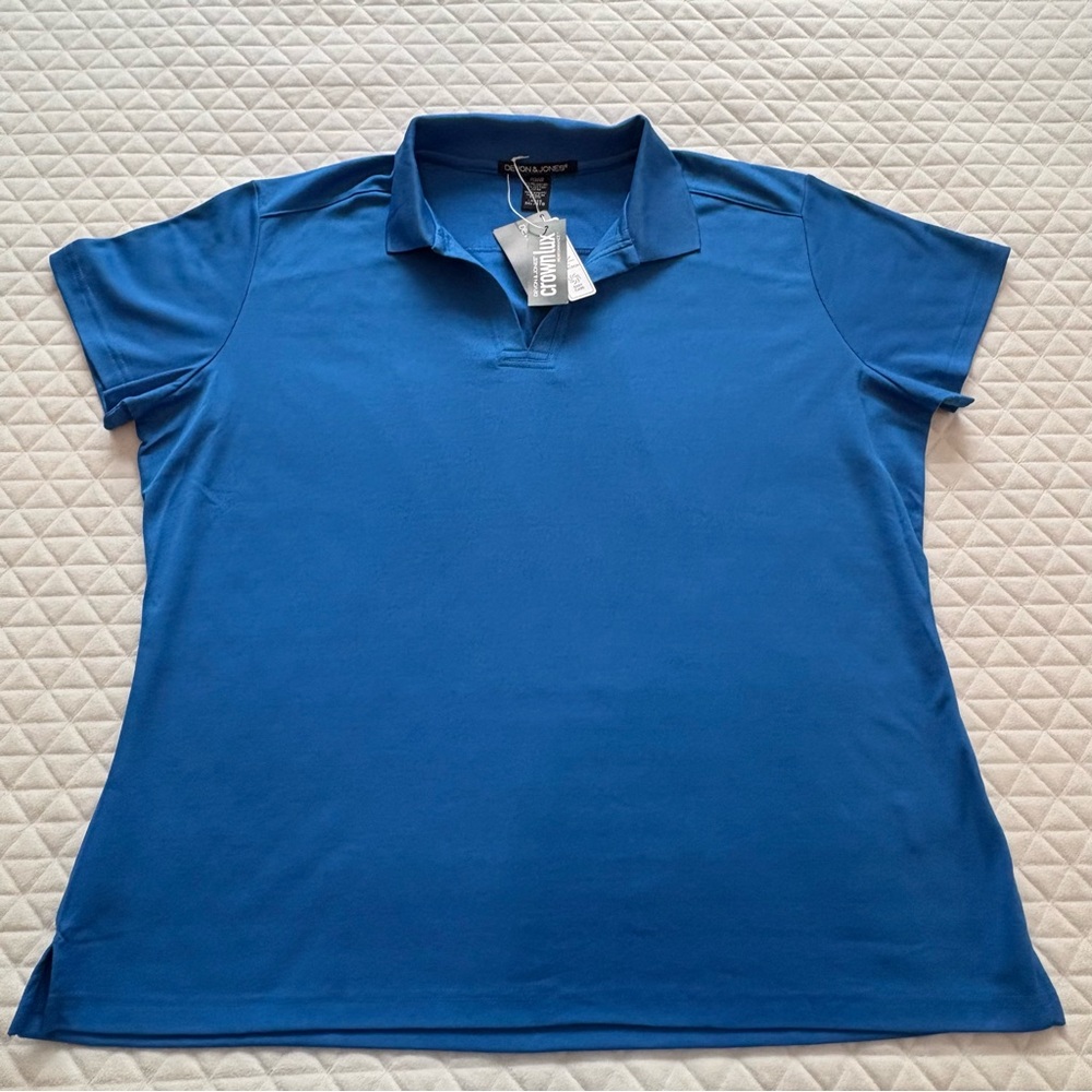 New Devon And Jones Crownlux Performance Top UV Protection Wicking Shirt Sz 3XL